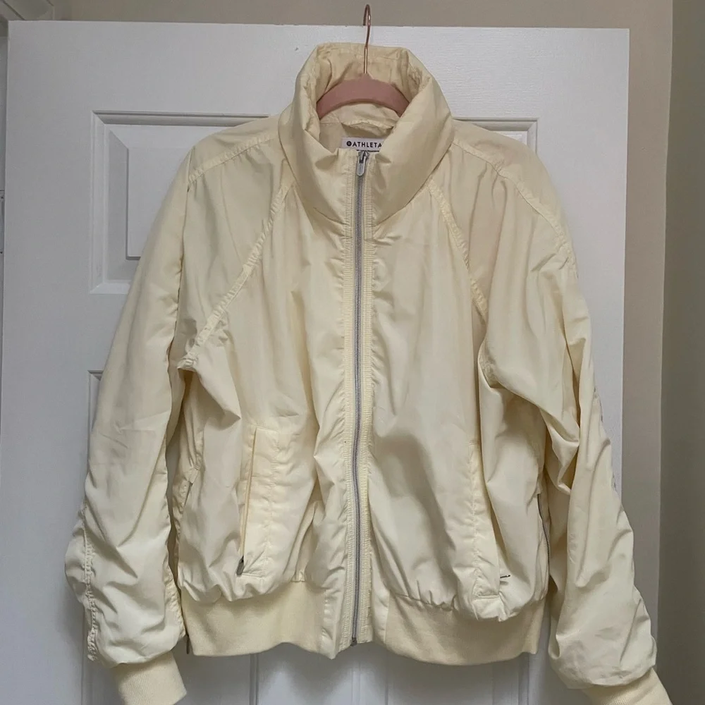 Athleta Women's Soft Butter Cream Utility Jacket - Picture 3 of 6